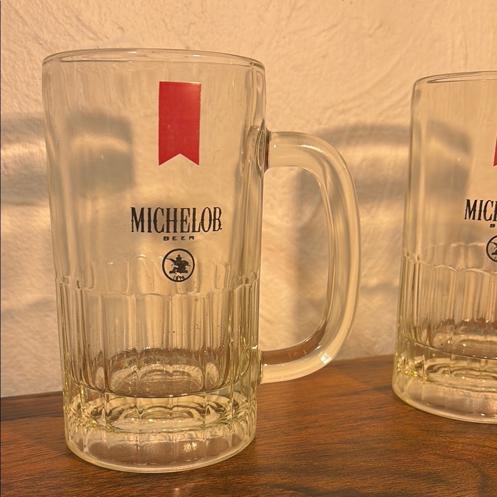 Clear Glass Beer Mug Set